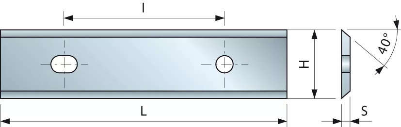 Plaquette 40° 50x12x1,5 I26 - F03FH02894 - FREUD - CG06MFA310