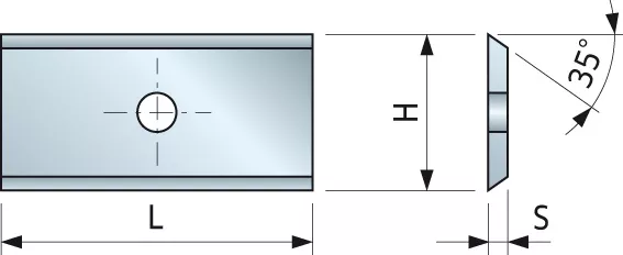 Plaquette 35° 20x12x1,5 - F03FH02924 -CG20MDA310
