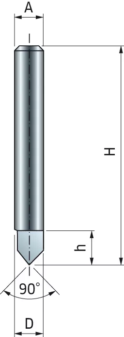 Mèche à rainurer en V FREUD - Ø6 H6/38,1 Q8 Z1 - F03FR01618 -20-10008P