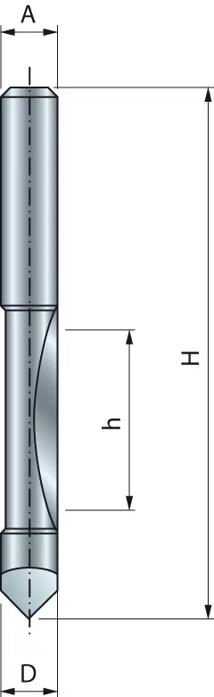Mèche pour défonceuse avec guide pour panneau FREUD - Ø8 H19/75 Q8 Z1 - F03FR01665 -26-10008P