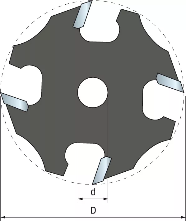 Couteau à rainurer FREUD - Ø50,8 H5 AL8 Z4 - F03FR02038 -58-11608P