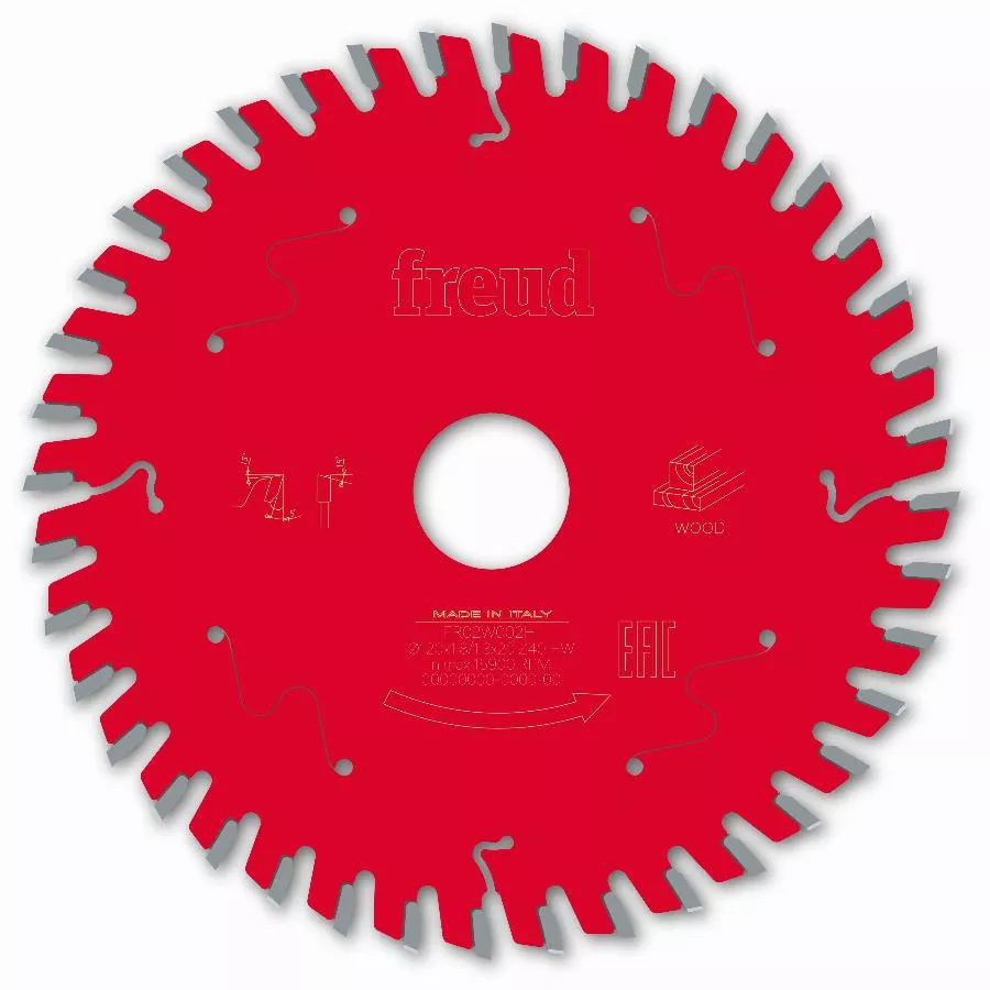 Lame pour scie circulaire portative FREUD - Ø120 1,8/1,3 AL20 Z40 BA 5° - F03FS09664 -FR02W002H