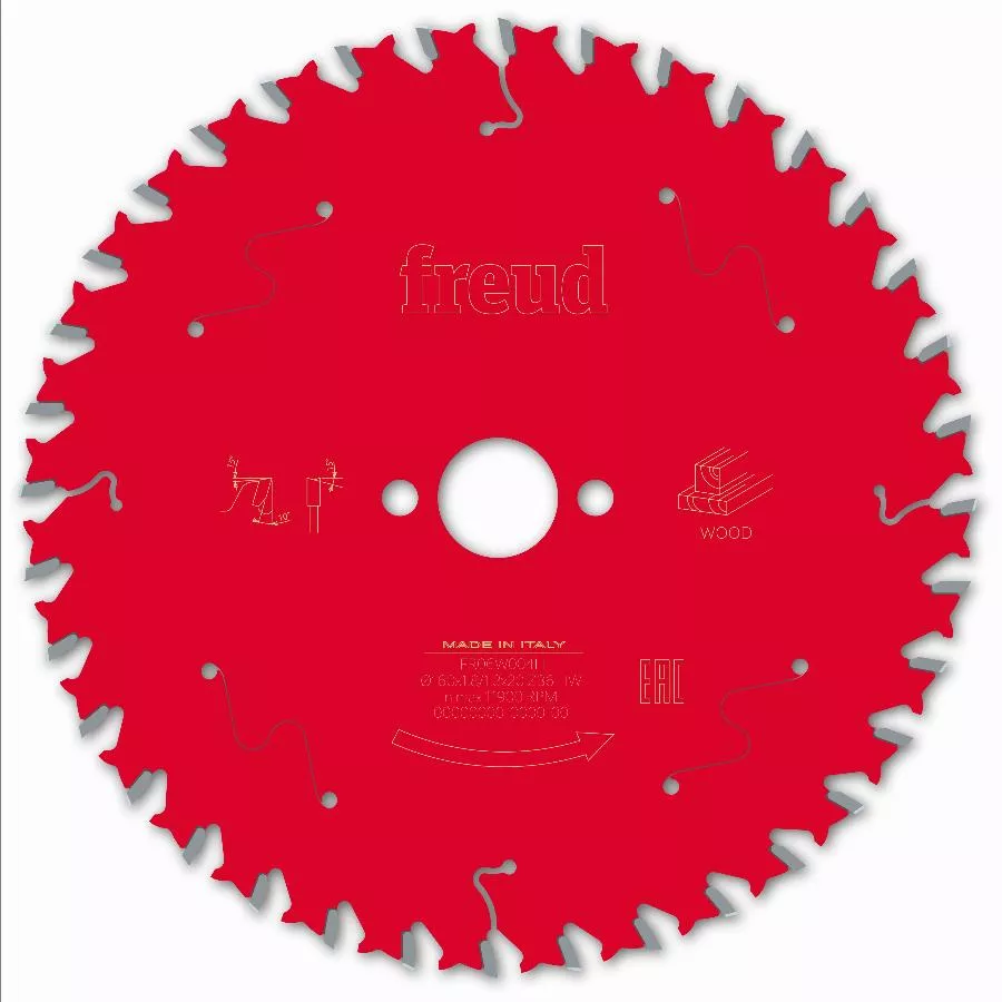 Lame pour scie circulaire portative filaire/sans fil FREUD - Ø160 1,8/1,3 A20 Z36 BA 10° - F03FS09676 -FR06W004H