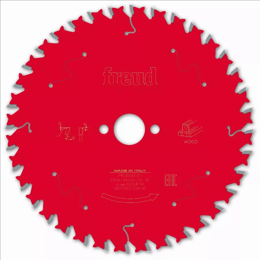 Lame pour scie circulaire portative FREUD - Ø160 2,4/1,6 AL20 Z36 BA 10° - F03FS09682 -FR06W010H