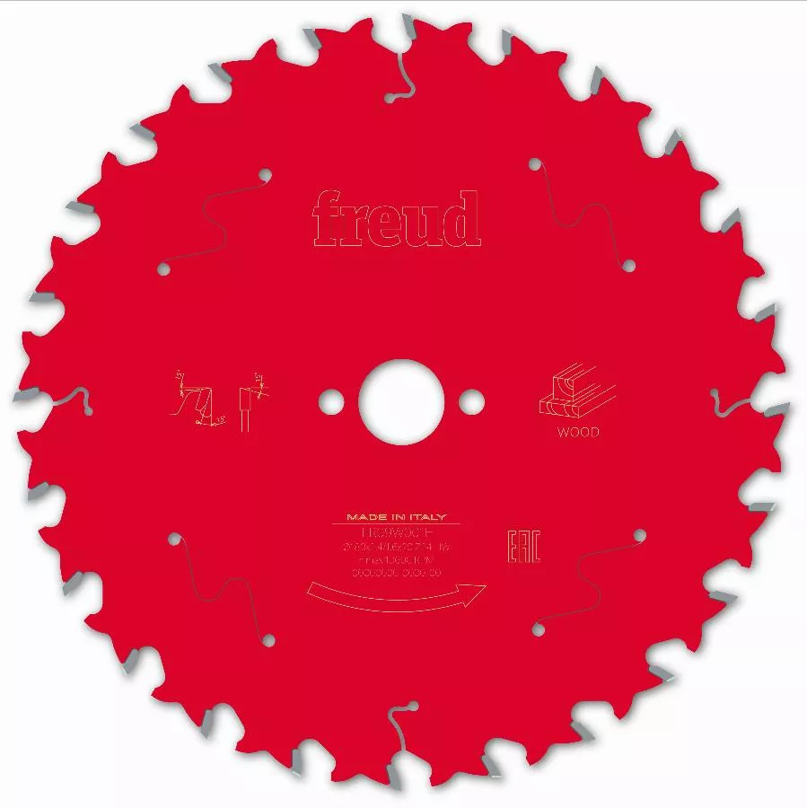Lame pour scie circulaire portative FREUD - Ø180 2,4/1,6 AL20 Z24 BA 15° - F03FS09696 -FR09W001H