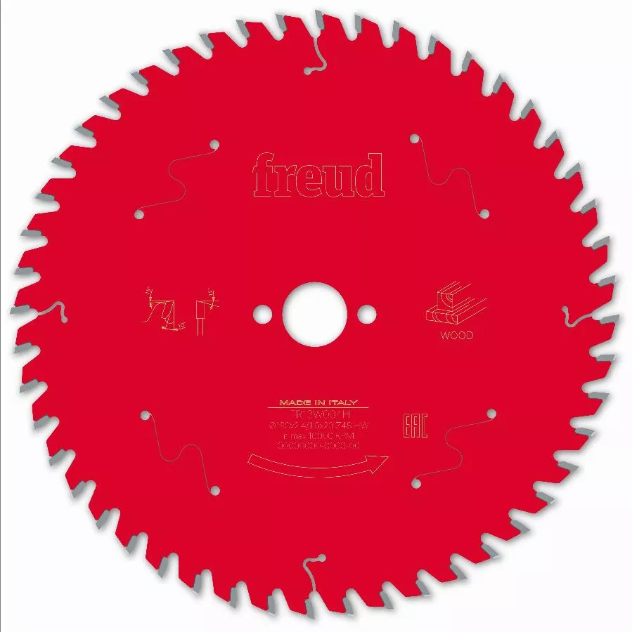 Lame pour scie circulaire portative FREUD - Ø190 2,4/1,6 AL20 Z48 BA 10° - F03FS09715 -FR13W004H