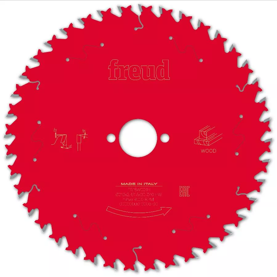Lame pour scie circulaire portative FREUD - Ø210 2,4/1,8 AL30 Z40 BA 15° - F03FS09723 -FR15W001H