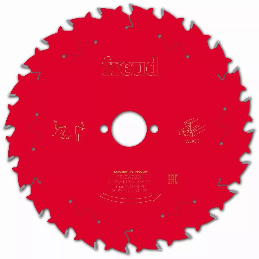 Lame pour scie circulaire portative FREUD - Ø210 2,4/1,8 AL30 Z24 BA 15° - F03FS09725 -FR15W003H