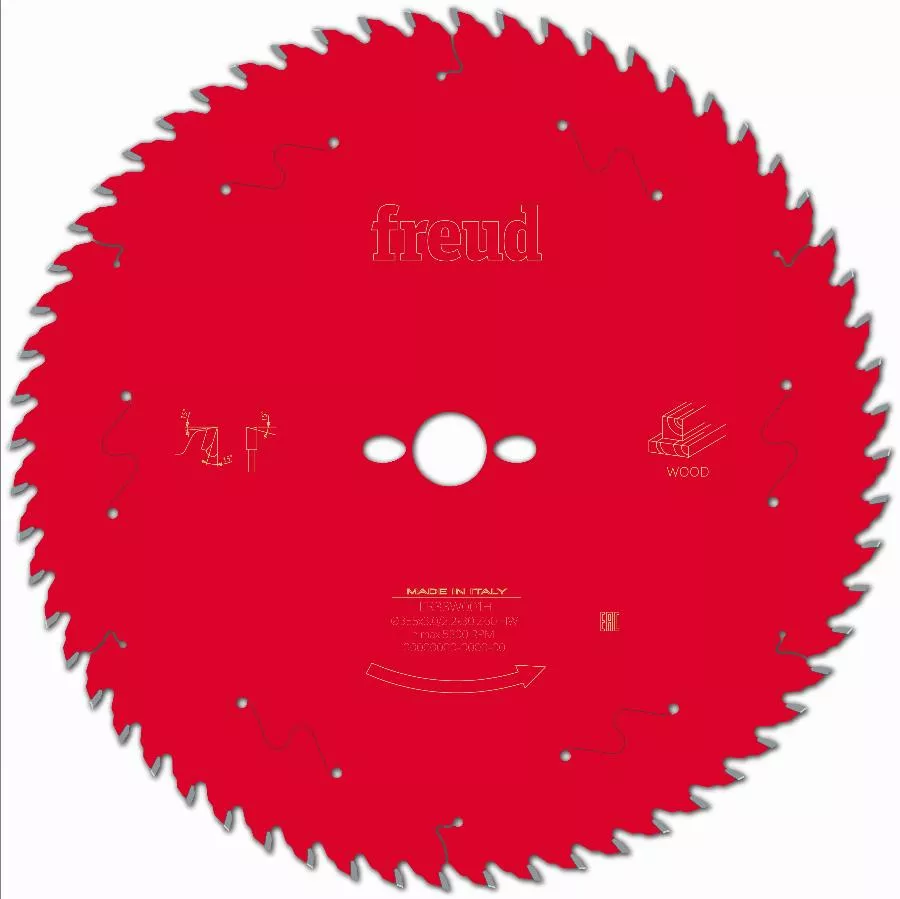 Lame pour scie circulaire portative FREUD - Ø355 3/2,2 AL30 Z60 BA 15° - F03FS09743 -FR33W001H