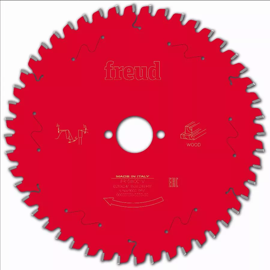 Lame pour scie circulaire portative FREUD - Ø210 2,4/1,8 AL30 Z48 BA - F03FS09747 -FR15W001M
