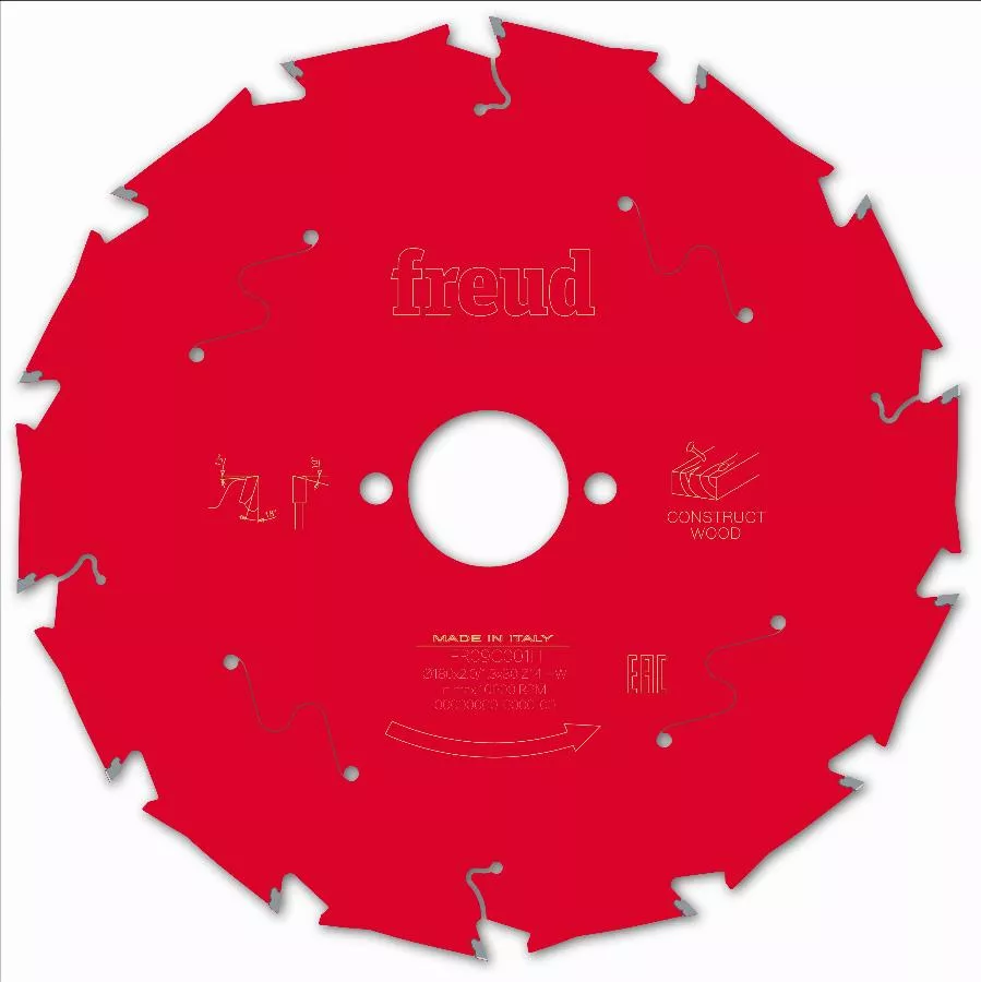 Lame pour scie circulaire portative FREUD - Ø180 2/1,3 AL30 Z14 BA 18° - F03FS09790 -FR09C001H