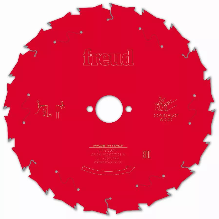 Lame pour scie circulaire portative FREUD - Ø230 2,2/1,6 AL30 Z20 BA 18° - F03FS09795 -FR19C001H