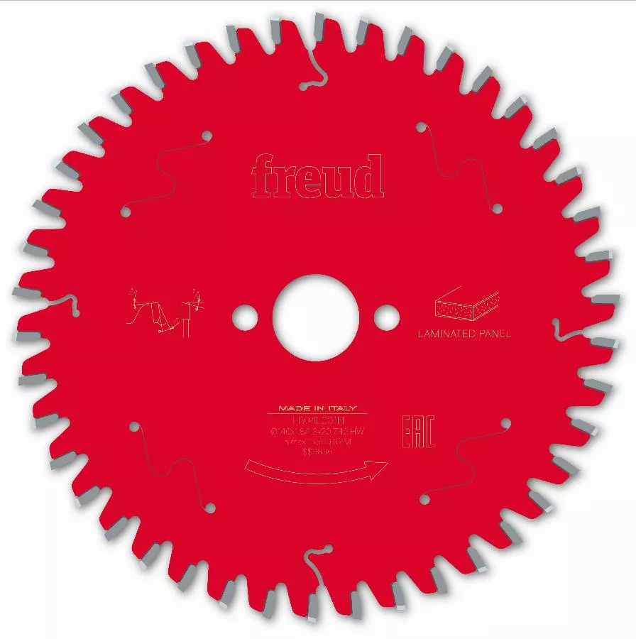 Lame pour scie circulaire portative filaire/sans fil FREUD - Ø140 1,8/1,3 A20 Z42 BA -5° - F03FS09797 -FR04L001H