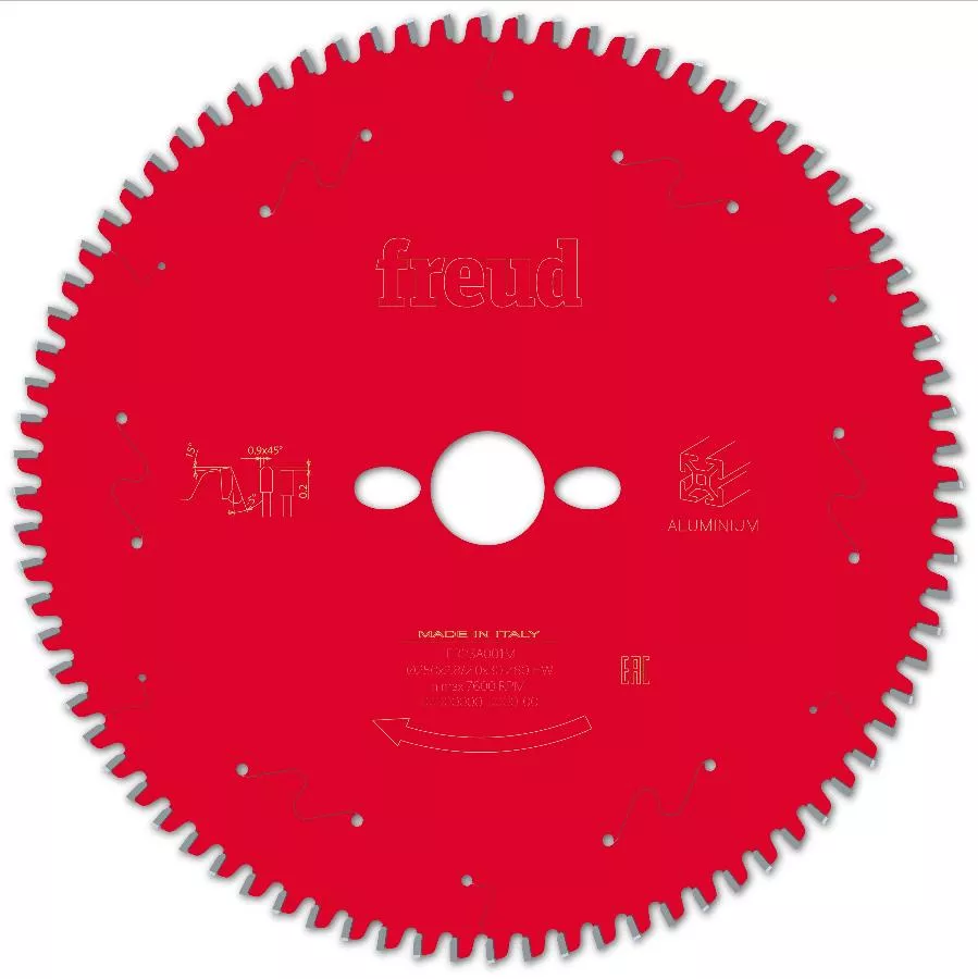 Lame pour scie circulaire portative FREUD - Ø250 2,8/2 AL30 Z80 TP -5° - F03FS09822 -FR23A001M