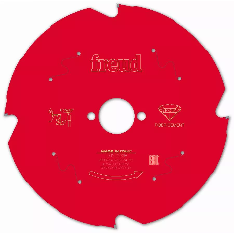 Lame diamant pour scie circulaire portative FREUD - Ø190 2,2/1,6 AL30 Z4 TD 10° - F03FS09842 -FR13F002H