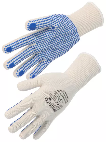 Gant tricoté coton picot nitrile NYM13214 SINGER - NYM13214