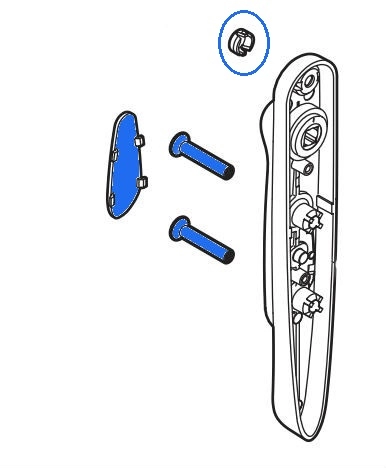 Kit de fixation pose double 5531/5510 + 2 Vis 4x50+2 LA CROISEE DS - DS2624