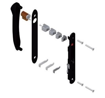 Coquille double à clé Silène 6798 LA CROISÉE DS - Noir - DS6798-013