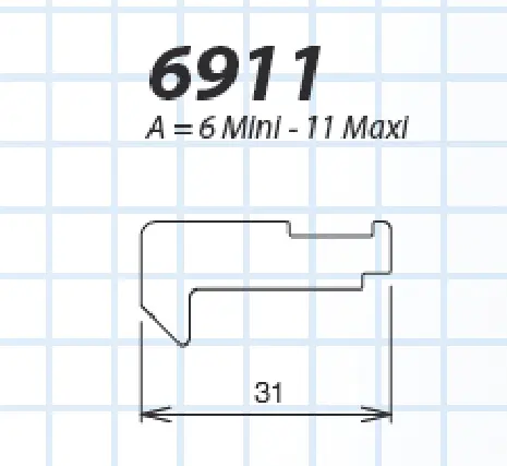 Crochet pour Solo et Senzo 31 mm LA CROISEE DS - 6911  