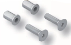 Paire d’écrous de fixation Diva X LA CROISÉE DS pour 1 poignée simple - DS7304