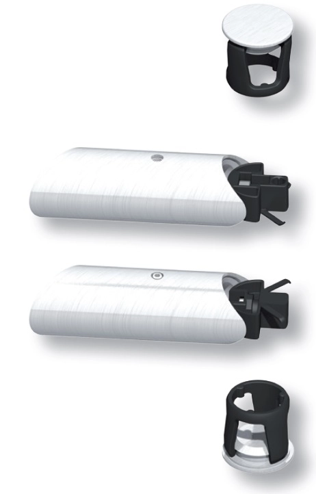 Kit support intermédiaire Diva XXI LA CROISÉE DS Ø 35 - inox 304L - DS7363