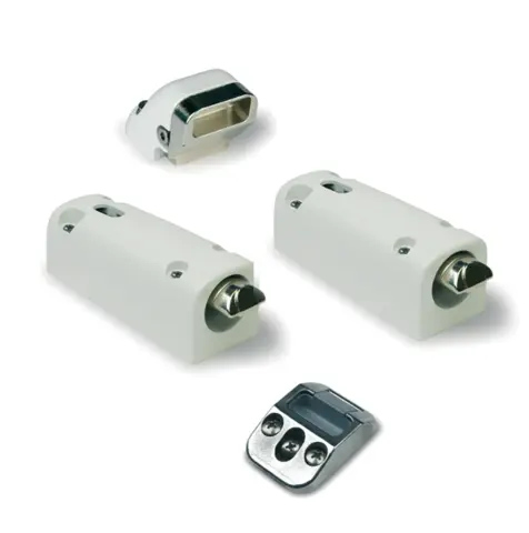  Kit de penes haut et bas FAPIM avec gache 8401I blanc 9010 pour crémone pompier Panama - 8401I_32