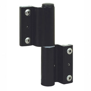 Paumelle porte-fenêtre alu FAPIM pour dormant 14x18 - noir ral 9005 - 5671/37            