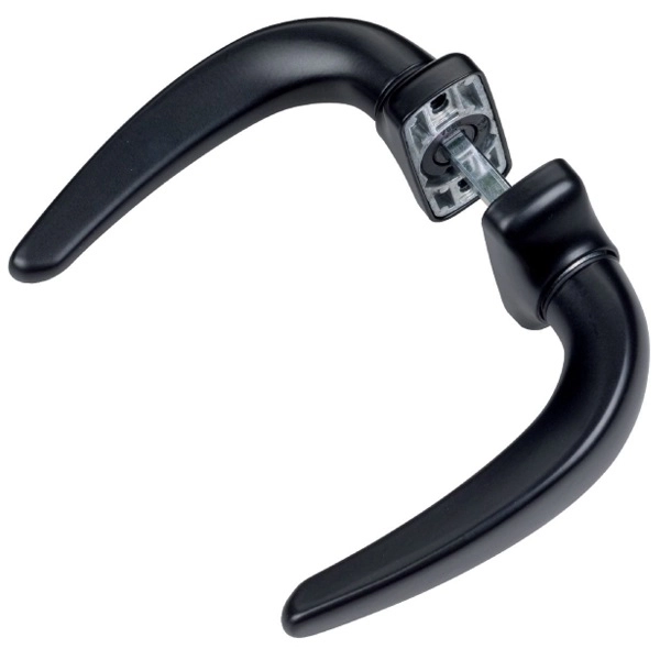 Béquille double Horus 2051I FAPIM Carré 8 mm - Noir 9005 - 2051_37