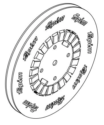 Tringle polyamide 1683 FAPIM pour galiplus 2/3/4 pour machine FP13/FP14 - Noire - vendu au mètre - 1683_88
