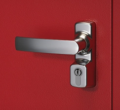 Manoeuvre extérieur Oltre avec cylindre FAPIM - gris 9006 - 8568A/G5