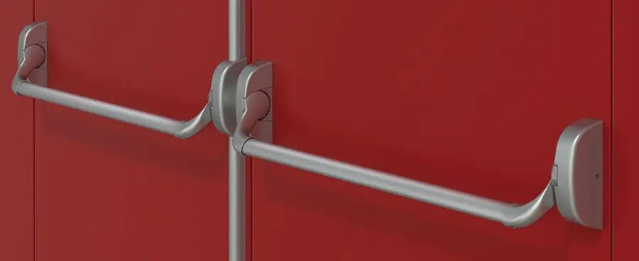 Kit anti-panique FAPIM OLTRE - Barre 3 points Haut et Bas - Noir 9005 - 8806/37