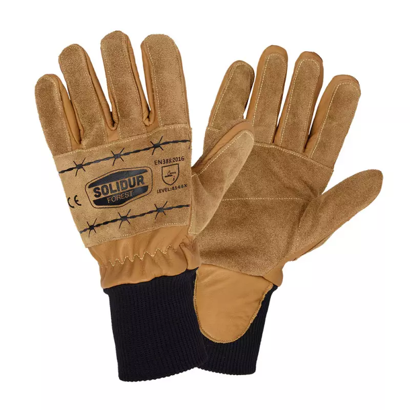 Gants de protection débardage en cuir - SOLIDUR - GA01