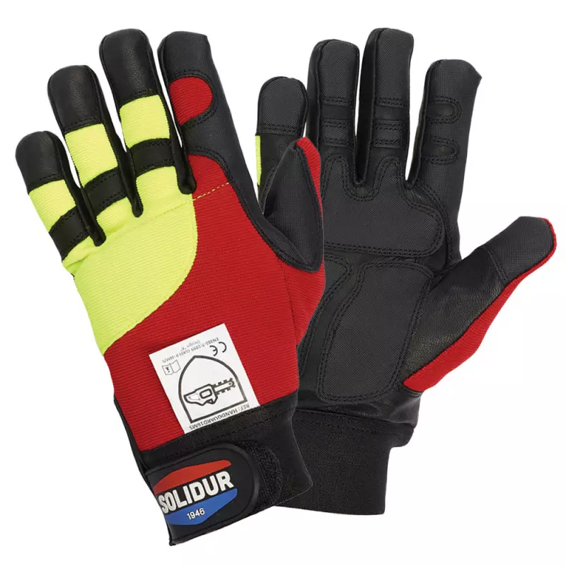 Gants de bûcheron protection des 2 mains INFINITY - SOLIDUR - GA04
