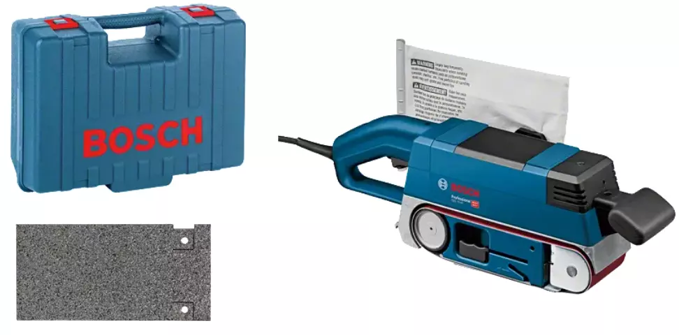 Ponceuse à bande 750W GBS 75 AE - BOSCH - avec accessoires - 0601274707