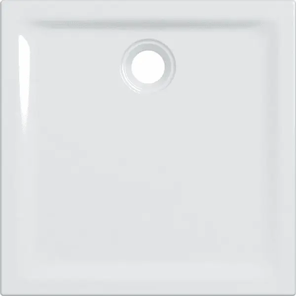 Receveur céramique GEBERIT Renova - 80 x 80 extra-plat à poser/encastrer - 00721800000AG3