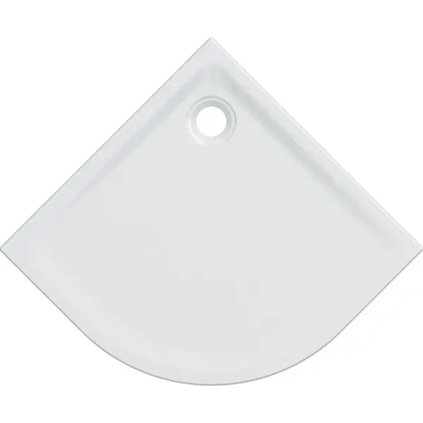 Receveur céramique d'angle GEBERIT Renova - 90 x 90 extra-plat à poser/encastrer - 00725800000AG3