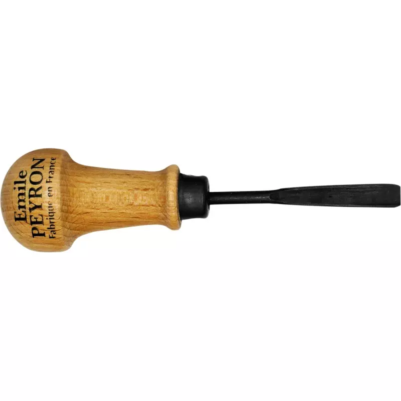 Gouge de sculpteur demi-creuse 8 mm - Manche bois - EMILE PEYRON - 116D
