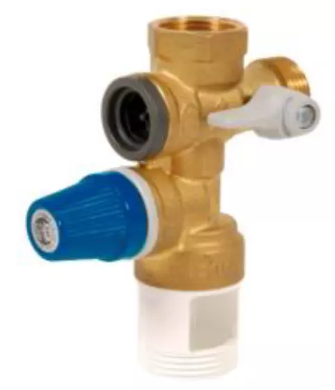 Groupe de sécurité vertical en laiton avec siège Inox 3/4 GSLI