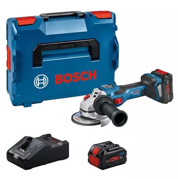 Meuleuse sans fil BOSCH GWS 18V -15 SC 2x8.0 Ah - BiTurbo - 06019H6101