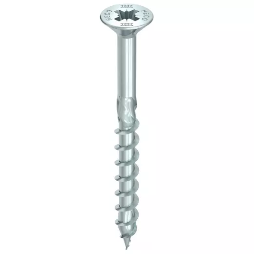 Vis HECO-Topix-Plus - Ø3,5x15mm - Tête Fraisée à poches de fraisage - Filetage Total - PZ2 - Boite de 1000 - 60184
