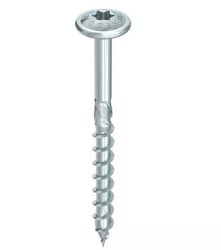 Vis HECO-Topix-Plus - Ø6x120mm - Tête Ronde large - Filetage Partiel - T30 - Boite de 100 - 61137