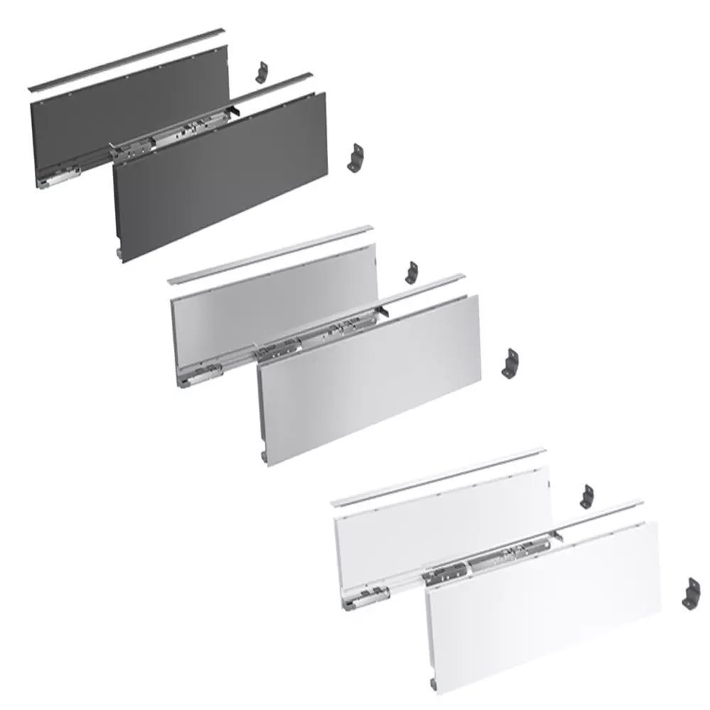 Profilé latéral de tiroir AvanTech YOU, hauteur 251 mm gauche et droite - HETTICH - 9353