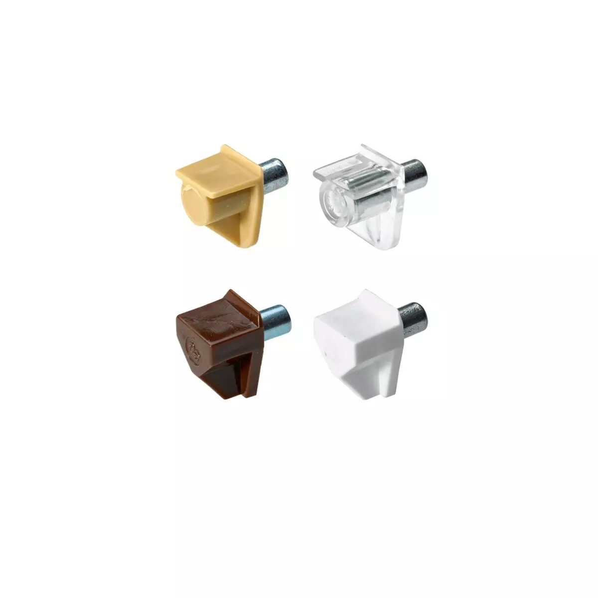 Taquets d'étagère Safety ø 5 mm, Acier, Plastique transparent - 1 pièce - HETTICH - 16180