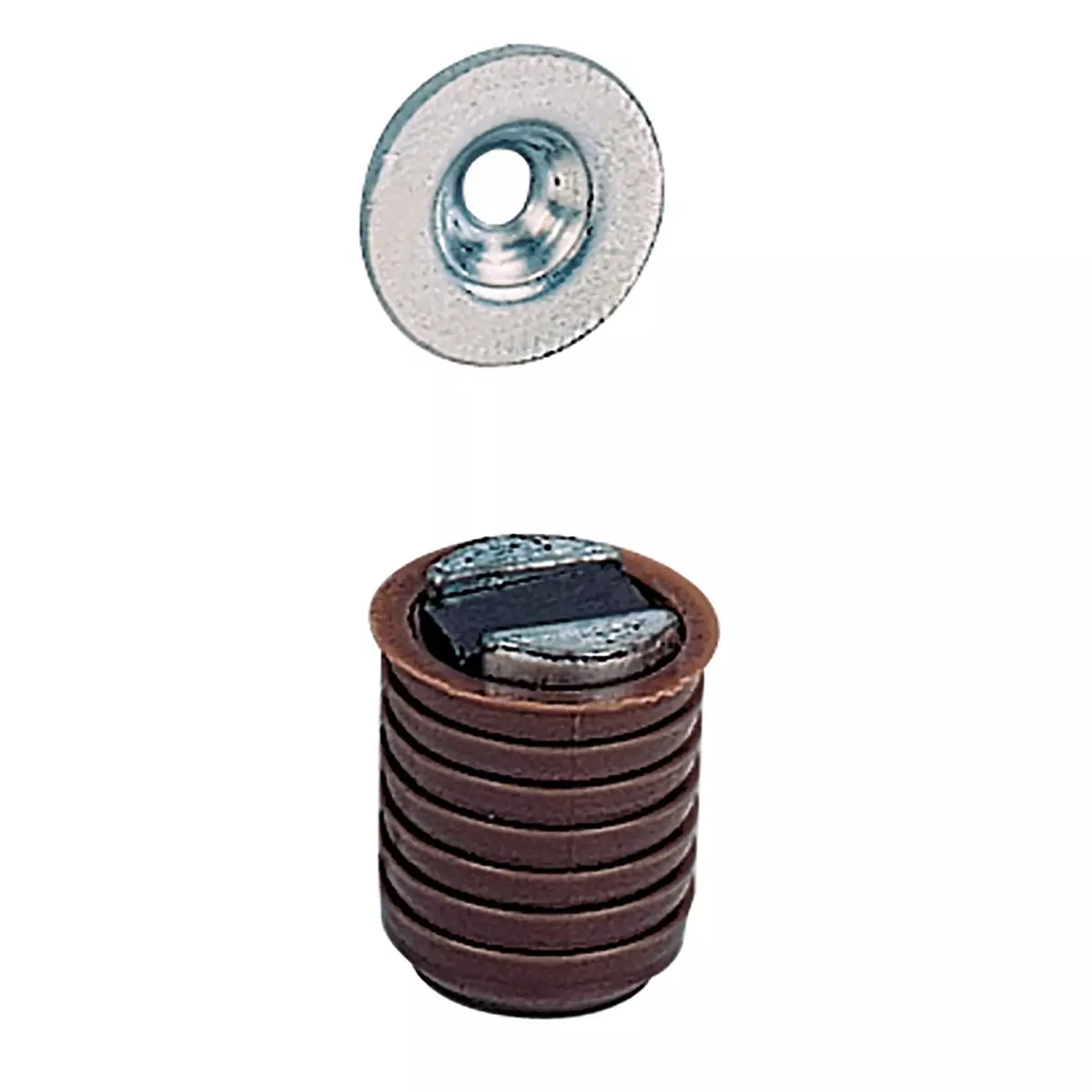 Loqueteau magnétique à adhérence M 73 / GP 9, 40 N, brun chromaté - 1 pièce - HETTICH - 13158