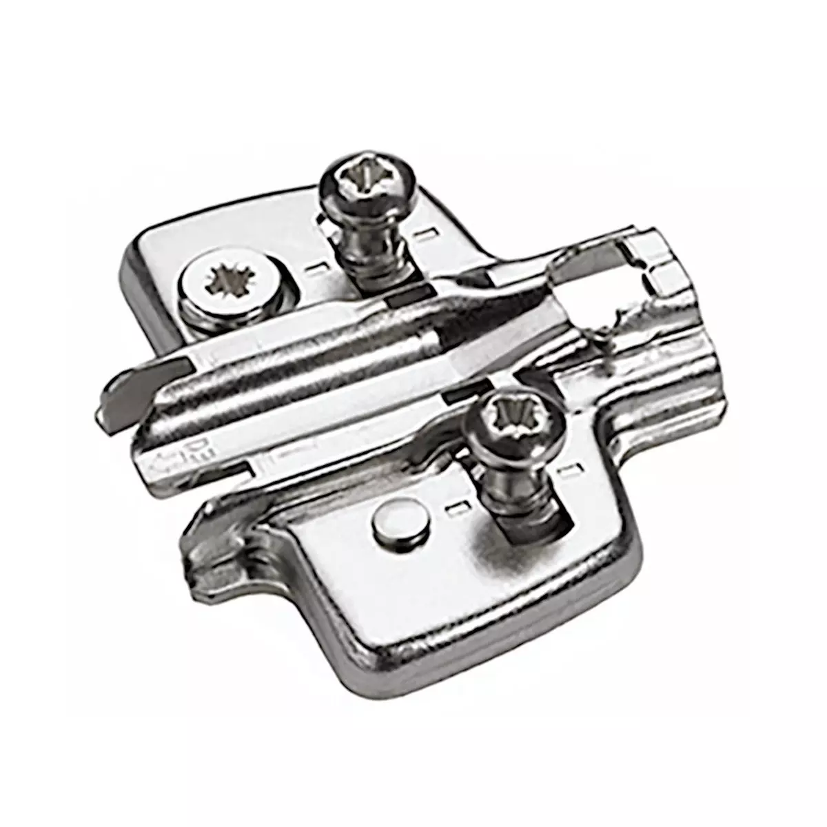 Plaque de montage cruciforme avec réglage en hauteur direct avec vis Euro prémontées - Epaisseur 1,5 mm - HETTICH - 9071666