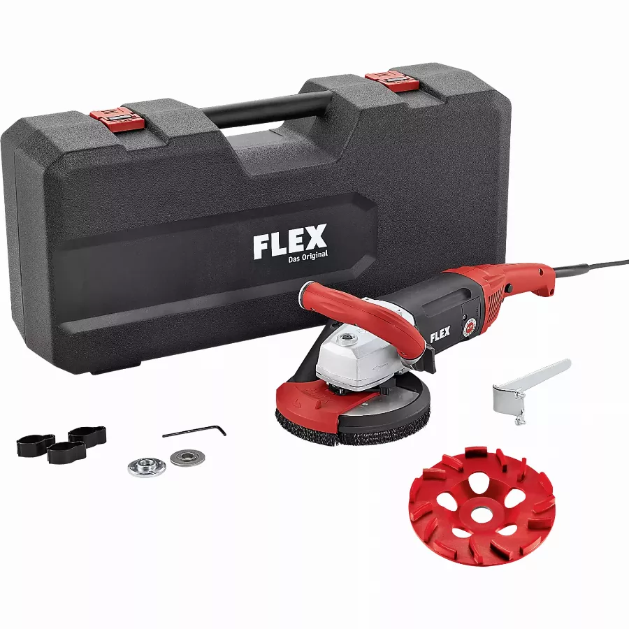 Meuleuse béton FLEX LD 18-7 150 R KIT 22 - 1800 W + disque diamant Ø150 mm - 418781