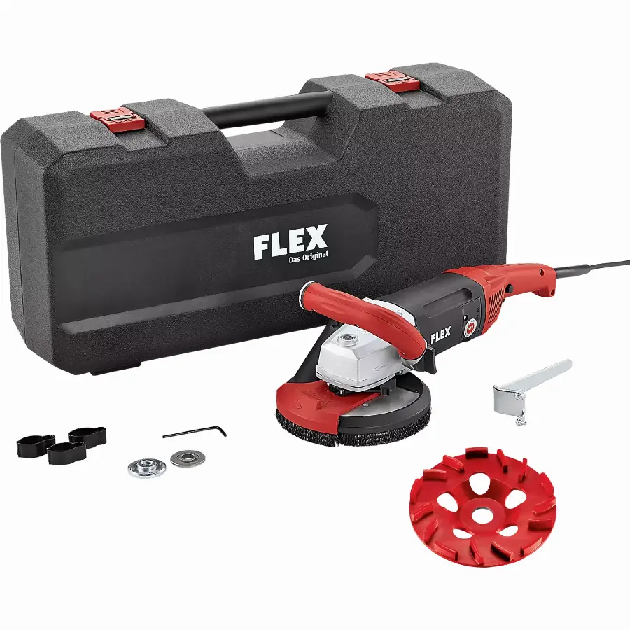 Meuleuse béton FLEX LD 18-7 150 R KIT 22 - 1800 W + disque diamant Ø150 mm - 418781