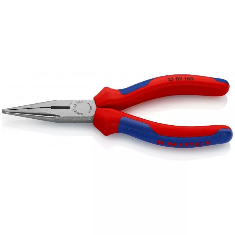 Pince demi-ronde avec tranchant KNIPEX 160 mm avec tranchant - 25 02 160