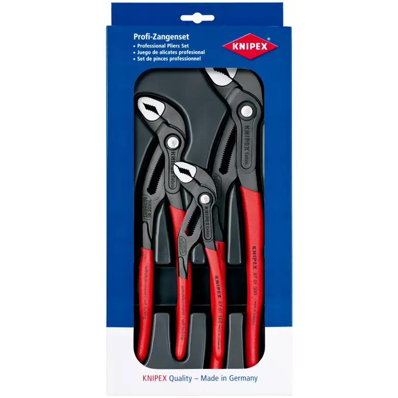 Jeu de pince Cobra - 3 pièces - KNIPEX - 00 20 09 V02