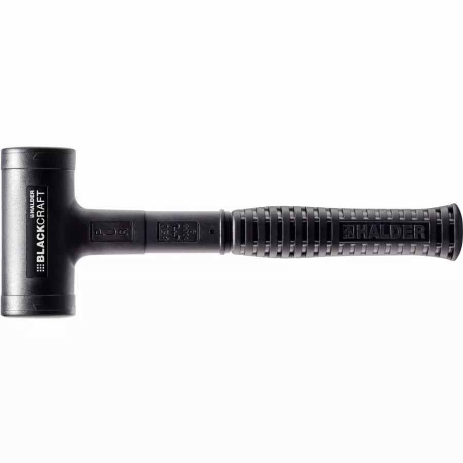 Maillet BLACKCRAFT, avec manche en tube d'acier incassable, habillé de PUR et ergonomique, poignée antidérapante - D=60 mm - 3379.060